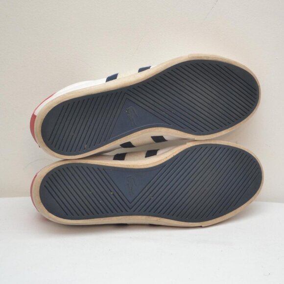 Lacoste Men's Grad Vulc 120 Stripe Sneakers Pre Owned Size 11 - Picture 7 of 7